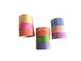 50 Pacotes de serpentina colorida com 10 rolos de 10m Festa