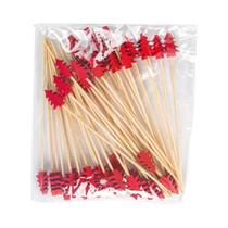 50 Palitos De Dente De Bambu Para Decoração De Sobremesas De Natal, Suprimentos De Mesa, Decorações