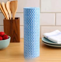 50 Panos Multiuso Limpeza Diária 25x30cm Antibacteriano Rolo 50 Panos Limpeza Pia Moveis Tipo Perfex Duhome