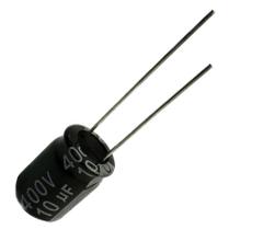 50 pçs - capacitor eletrolitico 10x400v - 10uf x 400v 50 pçs - capacitor eletrolitico 10x400v - 10uf x 400v