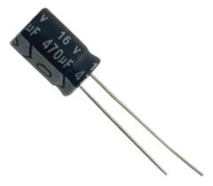 50 PÇS CAPACITOR ELETROLITICO 470X16V - 470 UF X 16V - 105º 50 PÇS CAPACITOR ELETROLITICO 470X16V - 470 UF X 16V - 105º