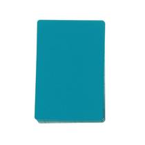 50 pcs cartões de visita blanks cartão de nome em branco de alumínio para gravura house office cartões DIY apresenta 9 cores - Azul