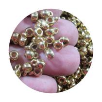 50 pçs entremeio canequinha 6mm dourada p/ bijuteria, pulseiras, colares e artesanato em geral - loop variedades