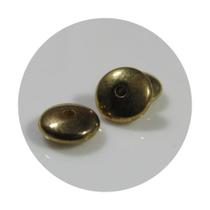 50 pçs entremeio circular dourado 7mm para bijuterias, colares, pulseiras e artesanatos em geral estilo miçanga