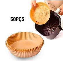 50 Pcs Papel Air Fryer Forma Forro Tapete De Fritadeira - Top Chef 50 Pcs Papel Air Fryer Forma Forro Tapete De Fritadeira - Top Chef