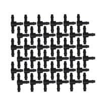 50 PEÇAS Conector T De Plástico Com Espinhos De 3 Vias Para Tubos De 4/7mm, Acoplamentos Para 50 PEÇAS Conector T De Plástico Com Espinhos De 3 Vias Para Tubos De 4/7mm, Acoplamentos Para