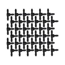 50 PEÇAS Conector T De Plástico Com Espinhos De 3 Vias Para Tubos De 4/7mm, Acoplamentos Para 50 PEÇAS Conector T De Plástico Com Espinhos De 3 Vias Para Tubos De 4/7mm, Acoplamentos Para