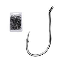 50 Peças De Anzóis De Pesca Com Espinhos Em Aço Carbono De Alta Qualidade Para Água Salgada E Doce