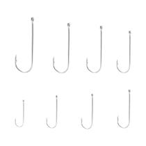 50 Peças De Anzóis De Pesca De Aço Carbono Inoxidável Com Cabo Reto Estendido Aberdeen Para Água