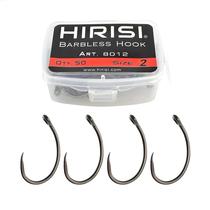 50 Peças De Anzóis De Pesca Para Carpa Em Aço Inoxidável De Alto Carbono Com Revestimento, Múltiplas 50 Peças De Anzóis De Pesca Para Carpa Em Aço Inoxidável De Alto Carbono Com Revestimento, Múltiplas