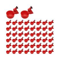 50 Peças De Bebedouro Automático Suspenso Para Aves, Copos De Água Para Galinhas E Patos, Acessório