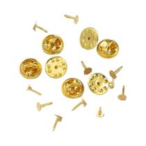 50 Peças De Fecho Borboleta Redondo Para Joias E Artesanato