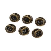 50 Peças De Fechos De Metal Para Broches, Substituição De Clipes De Pressão, Fecho Borboleta