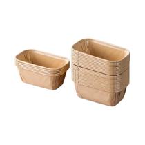 50 Peças De Formas Retangulares Para Bolo, Forros De Papel Antiaderente Para Cupcakes, Moldes Para