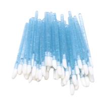 50 Peças De Pincéis Descartáveis De Cristal Para Lábios, Bastões Para Gloss Labial, Aplicadores De