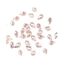 50 Peças De Pingente Briolette 5x8mm Em Formato De Gota D'água, Cristal Austríaco, Contas De Vidro