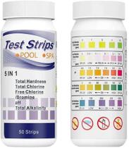 50 Peças De Tiras De Teste De pH Multiuso Para SPA, Piscina, Testador De Água, Ferramenta De Dureza