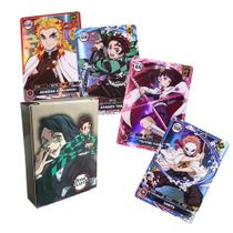 50 Peças Demon Slayer Versão Em Inglês Ssr Ultra Raro Tanjirou Nezuko Cartas De Personagens Coleção