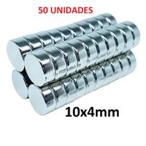 50 Peças Imã Neodímio 10x4 10mm X 4mm Pronta Entrega