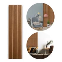 50 Placas Adesivas Painel Mdf Madeira Ripada Montável 50x11 Freijó,Imbuia e Preto