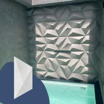 50 Placas Pvc Painel 3D Trapézio Revestimento Parede 50X22Cm 50 Placas Pvc Painel 3D Trapézio Revestimento Parede 50X22Cm