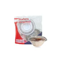 50 Potes Plástico 500ml De Doces e Sobremesas Com Tampa