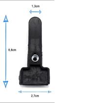 50 Presilhas para Cabides em Plástico Preto