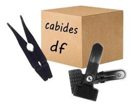 50 Presilhas Prendedor Preto Cabide Saia Short Calça