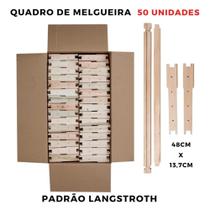 50 Quadros Caixilhos para Melgueira Abelha Desmontado Langstroth