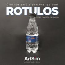 50 Rótulos Para Água Personalizados Com Sua Arte 19,5x2,6cm 50 Rótulos Para Água Personalizados Com Sua Arte 19,5x2,6cm