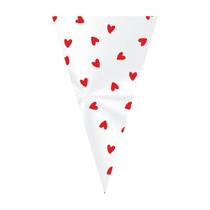 50 Saco Para Cone Trufado Lembrancinha 18x30cm