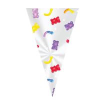 50 Saco Para Cone Trufado Lembrancinha 18x30cm