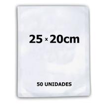 50 Saco Plástico 25x20cm Embalagem Ranhuras Seladora A Vácuo - Mimo Style