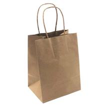 50 Sacolas Kraft para Entregas - 15x14x8 Para Delivery