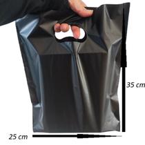 50 Sacolas material Premium Boca triste tamanho 25x35x0,8 - tratadas para impressão.