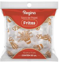 50 Sacos De Papel Estampado Fritas 7,5x14cm 50 Sacos De Papel Estampado Fritas 7,5x14cm