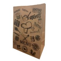 50 Sacos Kraft Delivery Sem Alça Menu Papel P (31x18x10,5) 50 Sacos Kraft Delivery Sem Alça Menu Papel P (31x18x10,5)