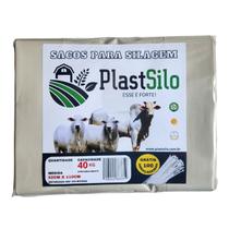 50 Sacos Para Silagem Branco 200 Micras 51x110 + 50 Abraçadeiras 50 Sacos Para Silagem Branco 200 Micras 51x110 + 50 Abraçadeiras