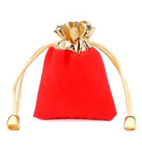 50 saquinho de Veludo Vermelho com lamê dourado 7x9cm 50 saquinho de Veludo Vermelho com lamê dourado 7x9cm