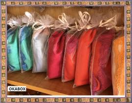 50 Saquinho Personal Organizer organza c/fita cetim(30x40cm)