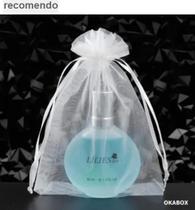 50 Saquinhos De Organza Tule cetim 10x15 - Branco