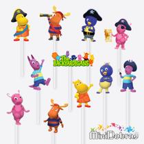 50 Tags no Palito para Docinhos Backyardigans