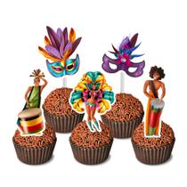 50 Tags Toppers Para Doces Docinho Carnaval 50 Tags Toppers Para Doces Docinho Carnaval