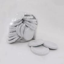 50 Tampa 74mm Branca Metal Para Vidro Pote Azeitona Palmito