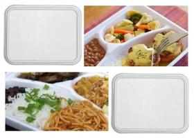 50 Tampa De Isopor Quentinha Com 3 Divisórias M1200 (1Cx) 50 Tampa De Isopor Quentinha Com 3 Divisórias M1200 (1Cx)