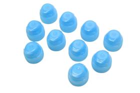 50 Tampas Plásticas Fliptop Sport Com Rosca Bocal 26 Azul