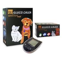 50 Tiras De Glicose Para Animais + Monitor Gluco Calea