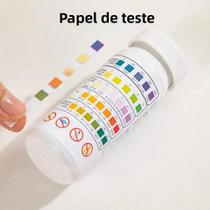 50 Tiras De Teste De Cloro E pH 5 Em 1 Para SPA, Piscina, Testador De Água, Ferramenta De Teste De