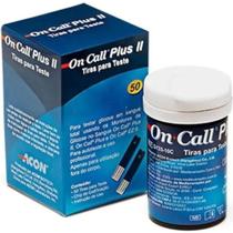 50 Tiras Medir Glicose On Call Plus 2 Fitas Medir Glicemia Azul