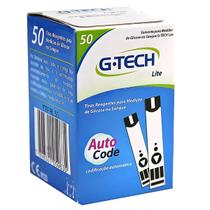 50 Tiras Reagentes G-tech Free Lite para Aparelho De Glicemia